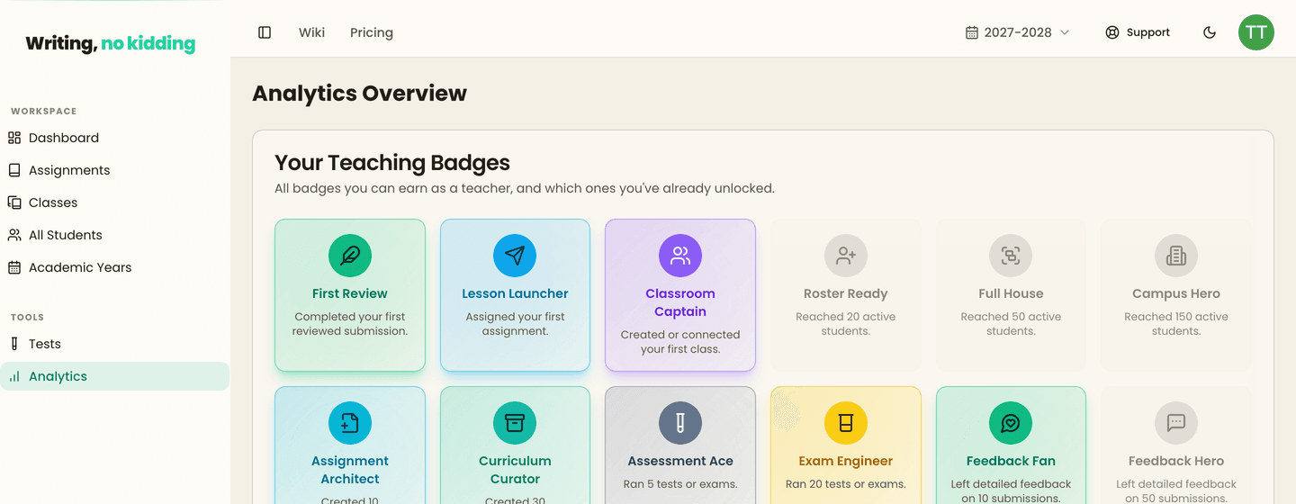Grade, feedback, done